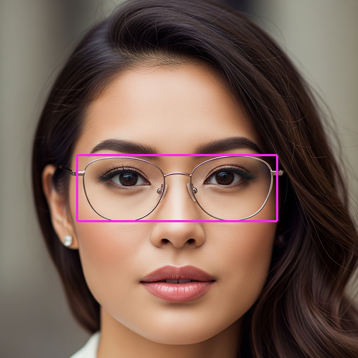 pretty lady in well fit glasses